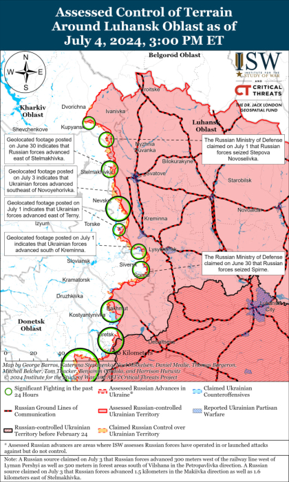 Карта боевых действий.