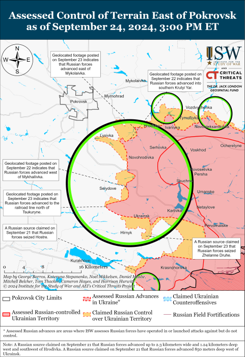 Карта бойових дій. Фото: understandingwar.org