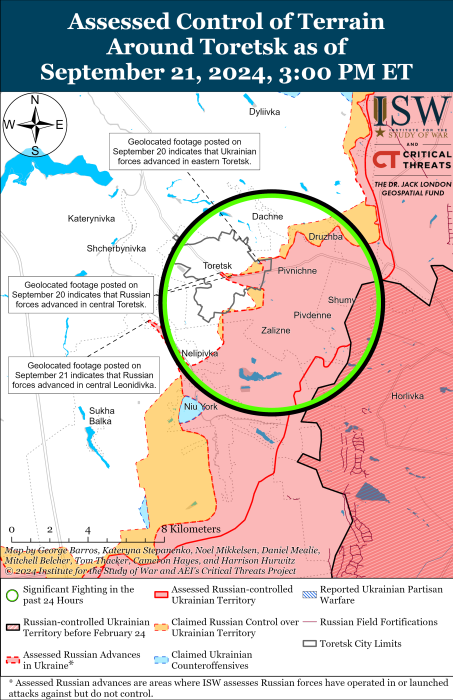 Карта бойових дій. Фото: understandingwar.org