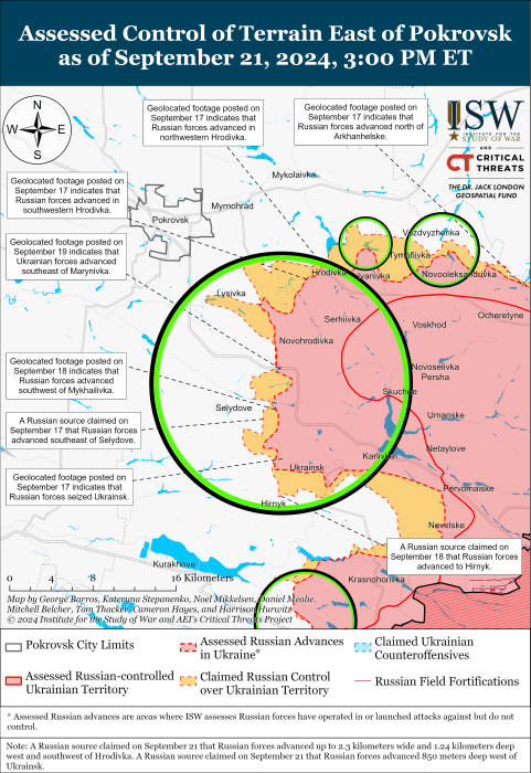 Карта бойових дій. Фото: understandingwar.org