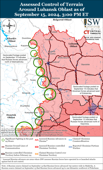 Карта бойових дій. Фото: understandingwar.org