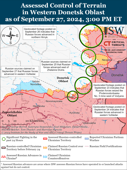 Карта бойових дій. Фото: understandingwar.org