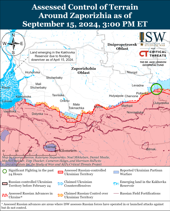 Карта бойових дій. Фото: understandingwar.org