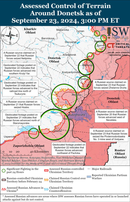 Карта бойових дій. Фото: understandingwar.org