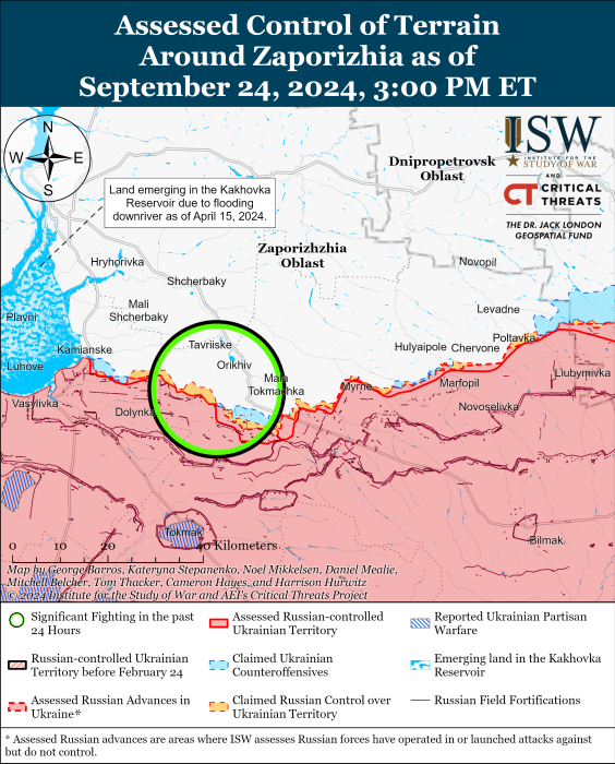 Карта бойових дій. Фото: understandingwar.org