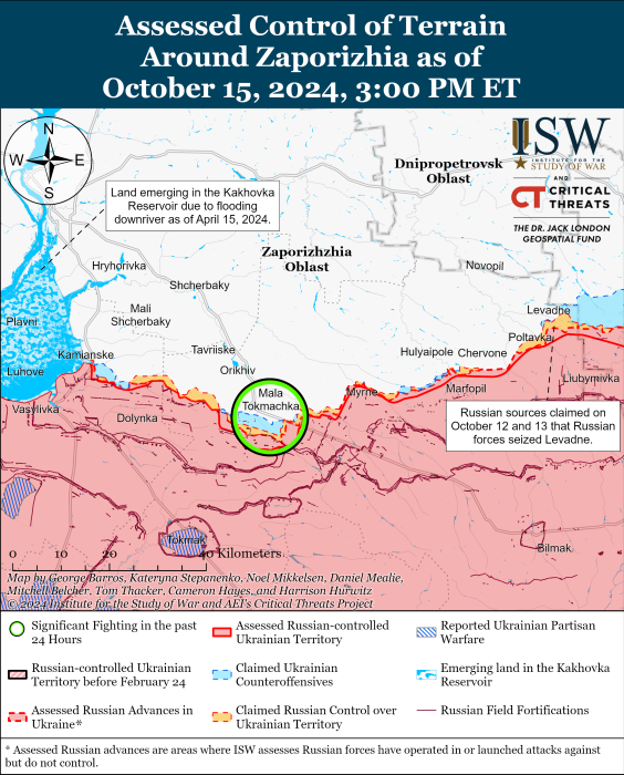 Карта бойових дій. Фото: understandingwar.org