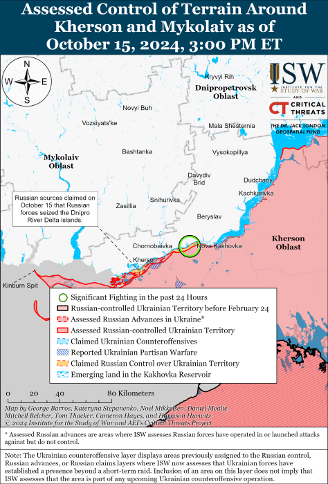 Карта бойових дій. Фото: understandingwar.org