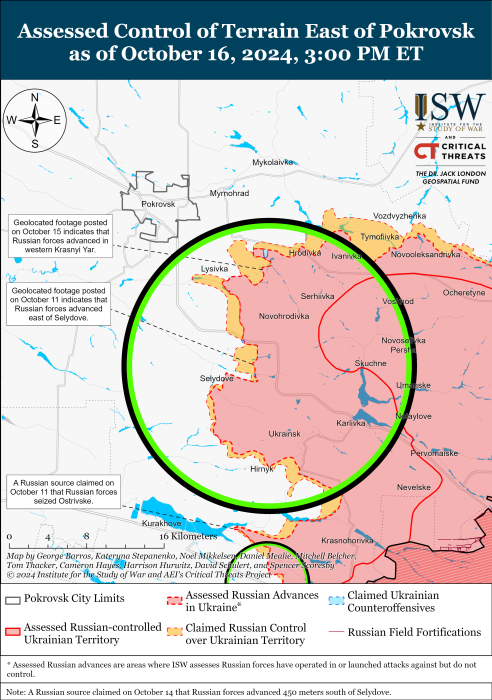 Карта бойових дій. Фото: understandingwar.org