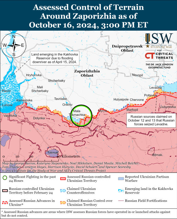 Карта бойових дій. Фото: understandingwar.org