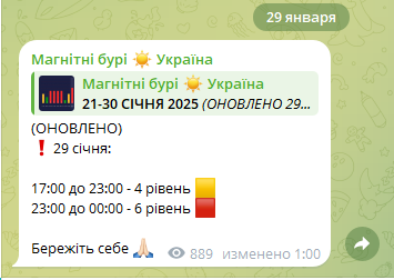 Землю накрила найсильніша за січень магнітна буря рівня 6